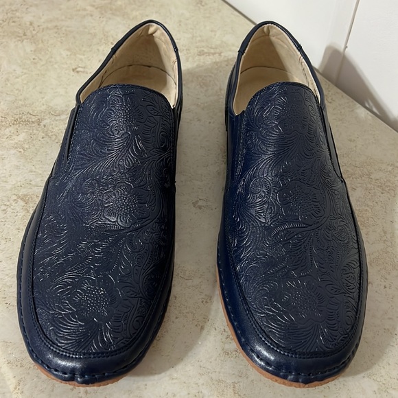 STACY ADAMS Floral, Paisley print, Loafer Mens Shoes - Picture 2 of 10